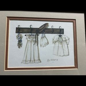 Framed sketch by Artist Gay Talbot